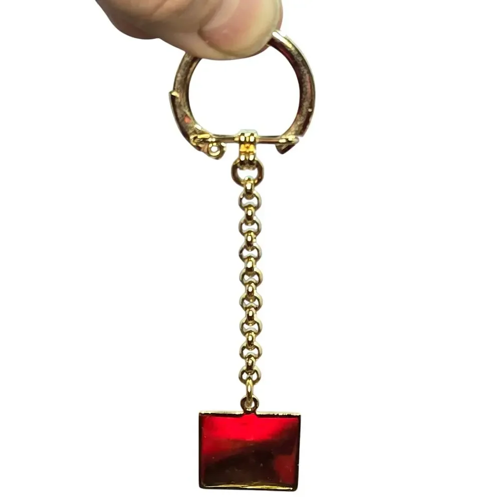 Vintage Hickok USA Gold Engraved "F" Monogram Keychain/Key Fob/Watch Fob [J42] - Picture 2 of 4